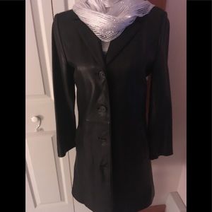 Adler  3/4 length leather jacket sz S